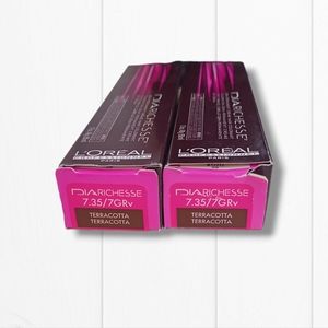 L'Oreal Professionnel DIARichesse 2 Tubes Ammonia-Free 7.35/7GRV Terracotta